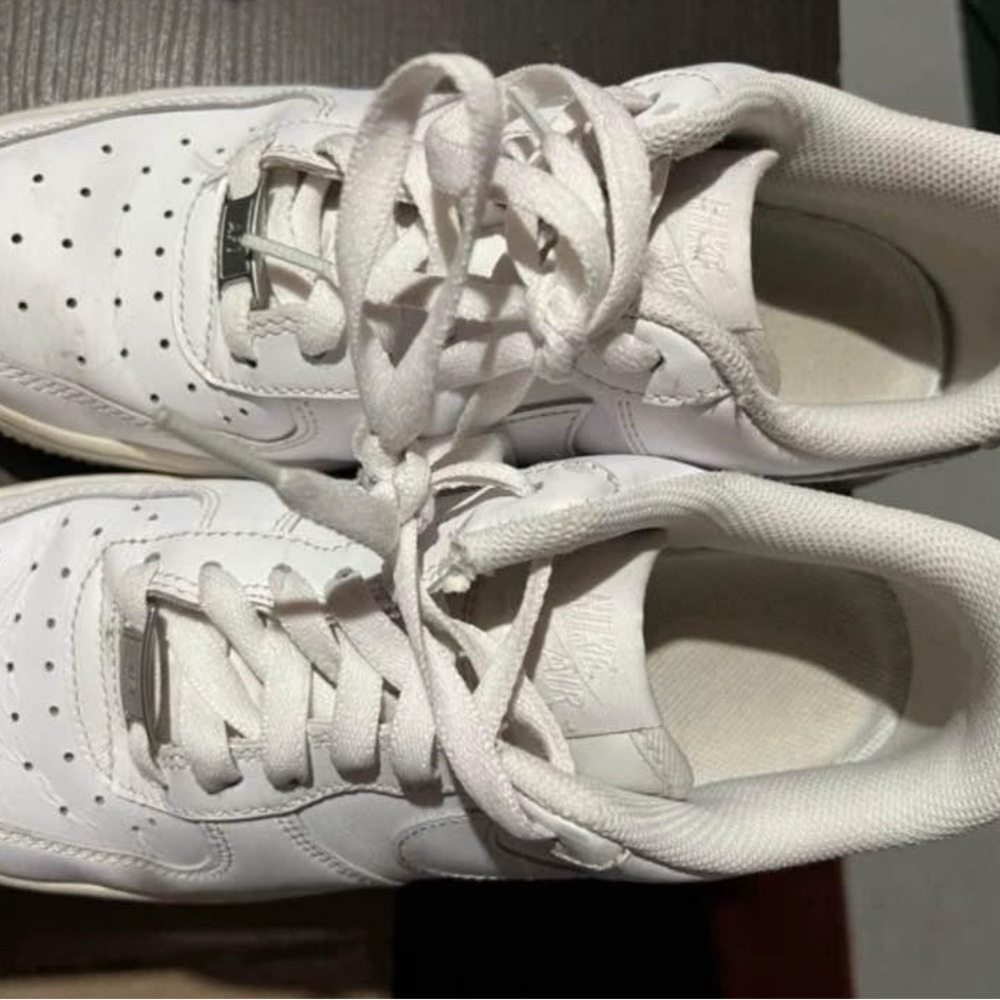 Nike Air Force 1. White Athletic Sneakers Women Size 8.